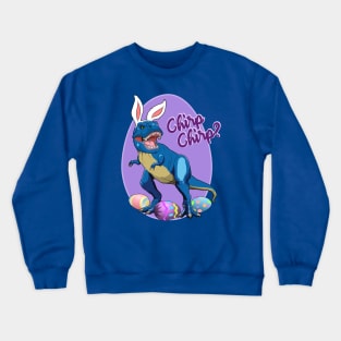 Happy Easter Bunny Dinosaur T Rex Crewneck Sweatshirt